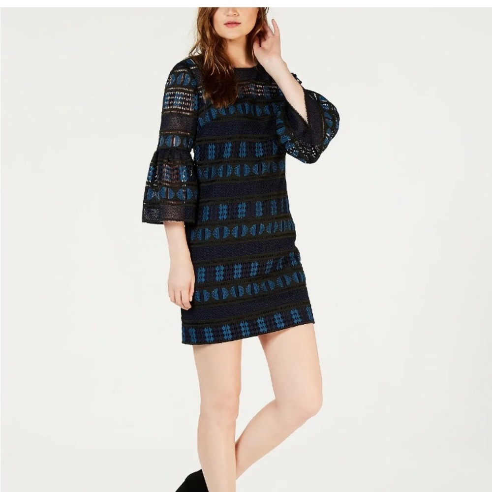 Trina Turk crochet lace beatnik dress